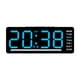 thumbnail image 2 of Regalos De Reloj Digital Reloj De Mesa De Pantalla Grande Para La Sala De Estar De Dormitorio Oficina Azul, 2 of 5