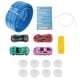 thumbnail image 5 of Pista De Carreras Flexible De 15 Pies Con Kit De 4 Autos De Aleación, Ventosas Fuertes Y Versátiles, Color Azul, 5 of 5