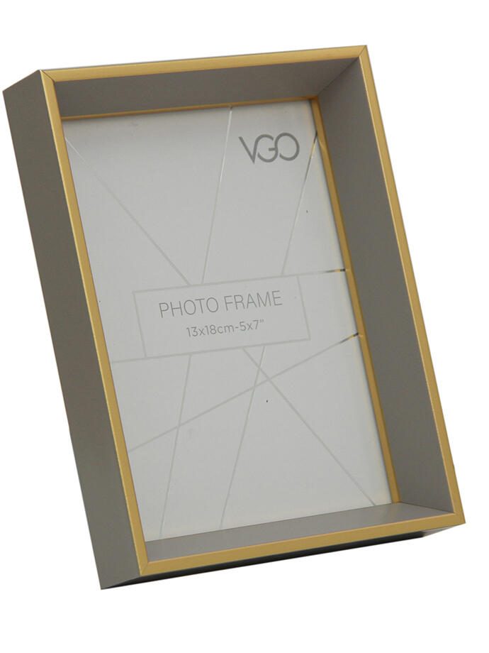 Vgo - Marco Mad Comb C/ Lineas Dor Gris 10X15