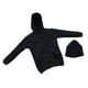 thumbnail image 2 of Ropa Con Capucha Y Gorra Negra Para Hombre A Escala 1/6 Para Accesorios De Figura Masculina De 12'', 2 of 5