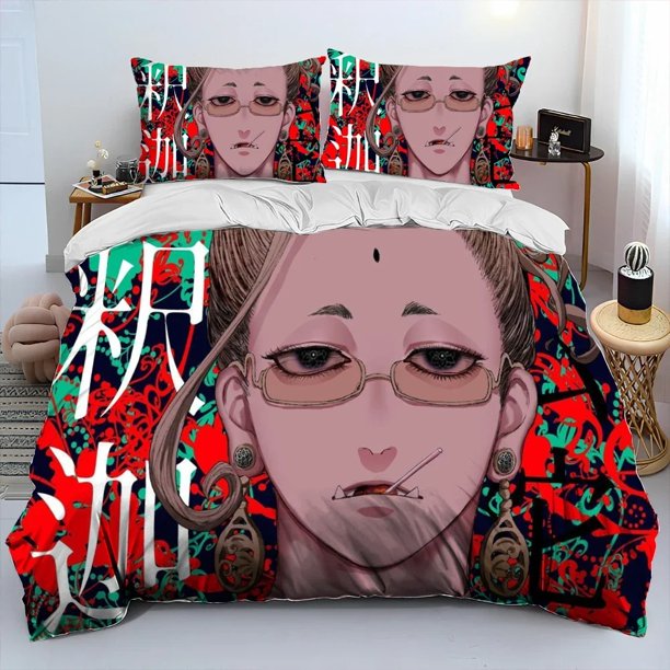 ,Record of Ragnarok,Cartoon Comforter Bedding Set,Duvet Cover Bed Set Quilt Cover Pillowcase, Size Bedding Set A Bed Sheets