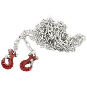 Bothyi - Cadena De Remolque Con Gancho De Remolque Para Axial Scx10 1/10 Rc Crawler Decoration Rojo