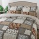 thumbnail image 2 of Juego de colcha y cubrecama NEWLAKE King de algodón con diseño floral paisley, 2 of 9