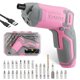 thumbnail image 1 of Destornillador WORKPRO Inalámbrico Rosa Recargable, 1 of 8