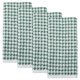 thumbnail image 1 of REGALWOVEN Toallas de Mano de Algodón Puro con Diseño de Pata de Gallo, 28" x 13" Toallas Decorativas Suaves y Absorbentes para Baño, Hogar, Cocina, Gimnasio, Spa Verde Paquete de 4, 1 of 7