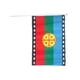 thumbnail image 2 of Bandera Mapuche 35x45 cm de Tela para Fiestas Patrias, 2 of 3