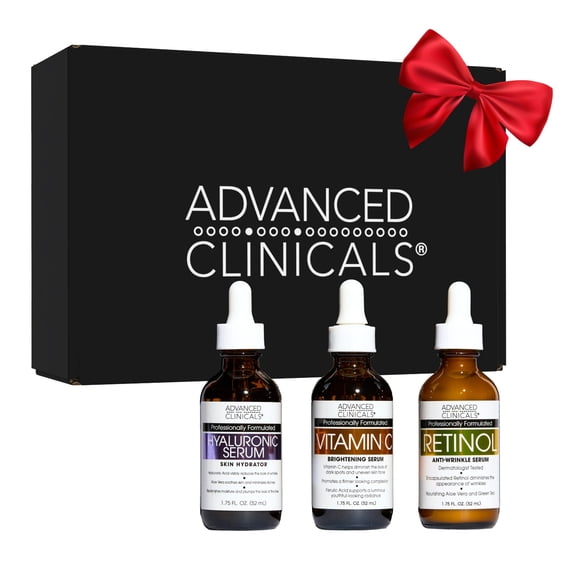 Suero Facial Advanced Clinicals - Caja de Regalo de 3 Unidades