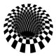 thumbnail image 1 of Alfombra De Suelo Con Ilusión De Vórtice A Cuadros Con Estampado 3D Para Decoración Para Sala De Estar De 100cm, 1 of 5