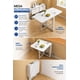 thumbnail image 4 of Mesa De Comedor Plegable Multiuso Efecto Mármol 120x60x75cm, 4 of 4