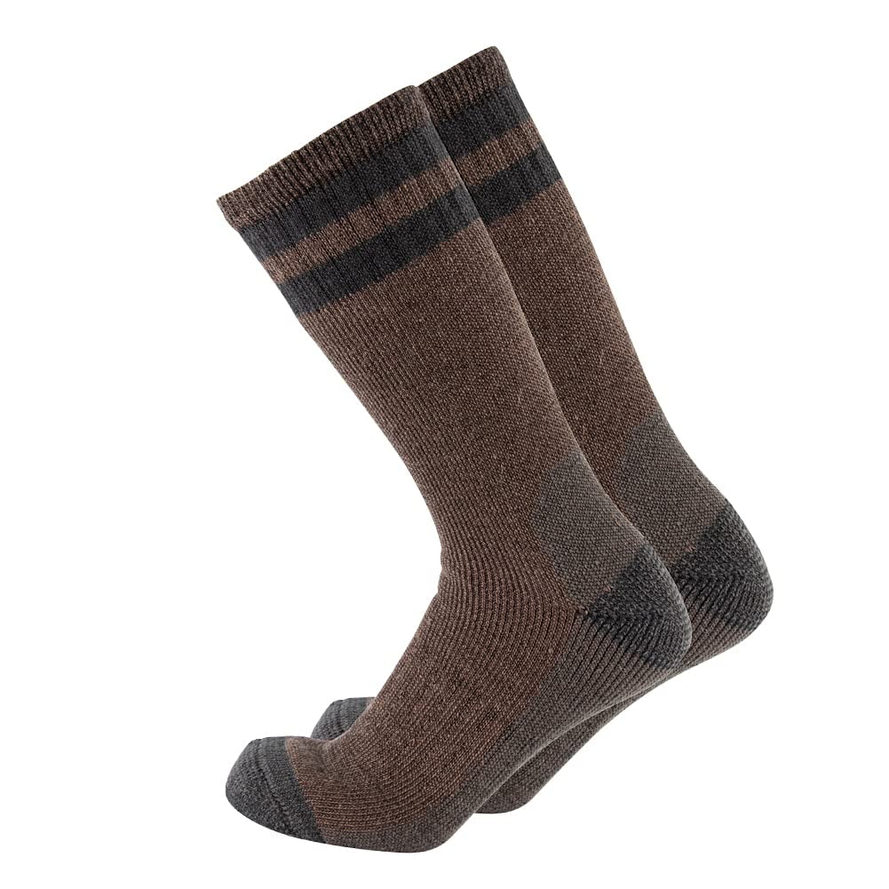 Calcetines De Lana Cerebro Cerebro Merino Para Hombre, Senderismo Y Senderismo, Color Marrón