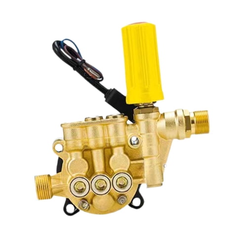 Ioensy - Cabezal De Bomba Para Lavadora De Coches, 12 Émbolos, Para Suelos De Patio, Hogar, Color Dorado