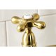 thumbnail image 2 of Grifo de cocina Kingston Brass Heritage con pulverizador de latón, 2 of 9
