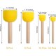thumbnail image 2 of Juego de 30 pinceles redondos de esponja para pintar, esponjas para pintura acrílica, herramientas de pintura para manualidades infantiles (4 tamaños), 2 of 7