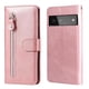 thumbnail image 1 of Funda con Cremallera para Google Pixel 6 5G, Carcasa Cartera de Cuero PU con Soporte y Tarjetero, 1 of 6