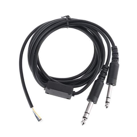 Cable Para Audífonos Jagtrade 200Cm Doble Conector Negro