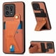 thumbnail image 1 of Funda Resistente para Xiaomi 13 con Tarjetero y Soporte, Diseño Magnético Marrón, 1 of 5