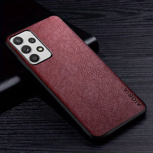 Case For Samsung Galaxy A53 A13 4G 5G Huma Vintage Artificial Leather Coque Soft Cover For Iphone Galaxy A53 Case Huma