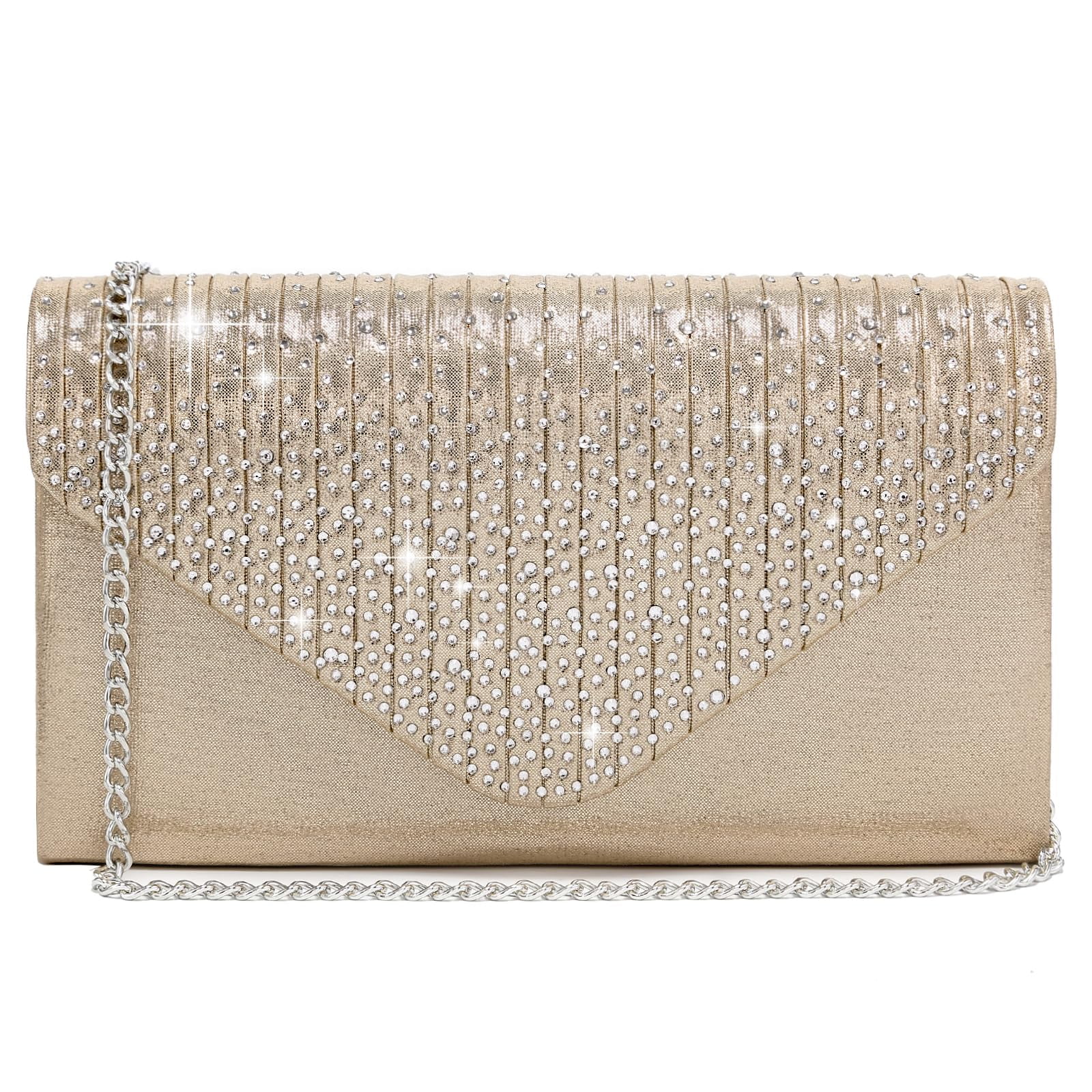 Bolso De Noche De Satén Esmerilado Dasein Clutch Purse Para Mujer