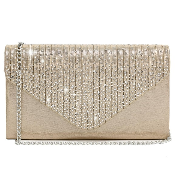 Bolso de noche de satén esmerilado Dasein Clutch Purse para mujer