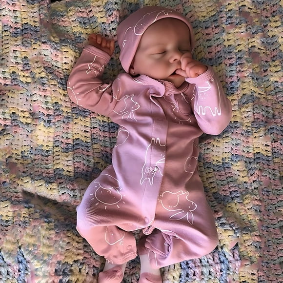 Muñeca Reborn CHAREX Realilike Sleeping Girl de 55 cm con accesorios