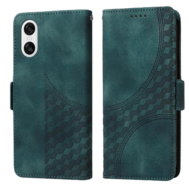Carcasa FOXDOCK Sony Xperia 10 VI de cuero PU, diseño acolchado clásico, protección contra caídas y rayones