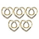 thumbnail image 3 of Hollow Love Heart Bufandas Clips Metal Chal Clip Hebilla Para Cardigan Bowknot Dorado 5x5.1cm, 3 of 5