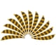 thumbnail image 5 of 12x 3 "Pavo Flecha Flecha Fletches Tiro con arco Arco derecho / izquierdo Alas Amarillo, 5 of 5