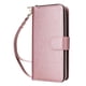 thumbnail image 2 of Funda Cartera con Cremallera y Correa para Samsung Galaxy A35 5G Soporte y Tarjetero Oro rosa, 2 of 6