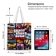 thumbnail image 5 of Grand Theft Auto (GTA) Bolso de tela con estampado de lienzo para mujer, bolsa de compras reutilizable y estética, con cremallera interior, regalo para mujer,40*40cm., 5 of 6
