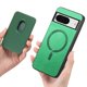 thumbnail image 4 of Funda de Cuero Magnética con Tarjetero para Google Pixel 8 Cubierta Delgada Verde, 4 of 5