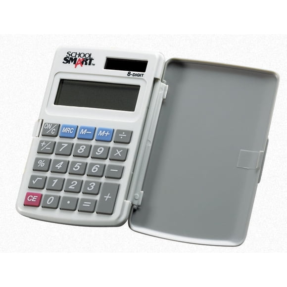 Calculator School Smart LCD de 8 dígitos con doble bolsillo de alimentación