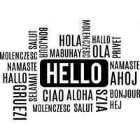 Rienda Libre Graphics - Decomural Hello Foreign Language Ws-51262