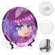 thumbnail image 4 of Gacha Life Plato decorativo de porcelana fina (bone china), plato decorativo de cerámica para hogar, oficina, soporte de pared, platos decorativos para dormitorio - 6 pulgadas (15 cm), 4 of 6