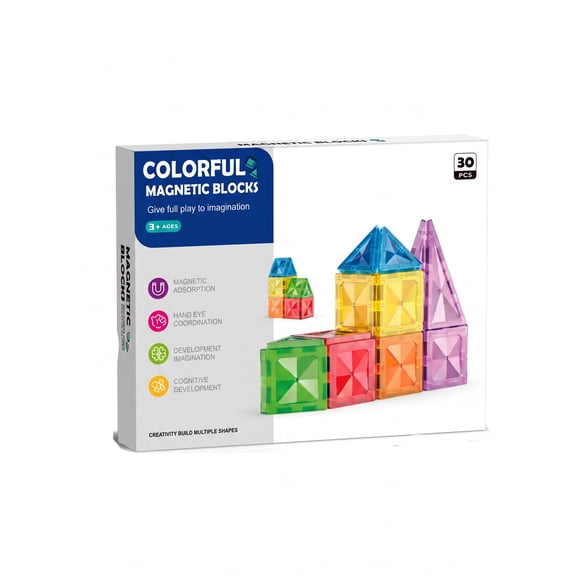 BLOQUES MAGNETICOS DE CONTRUCCION 30 PIEZAS