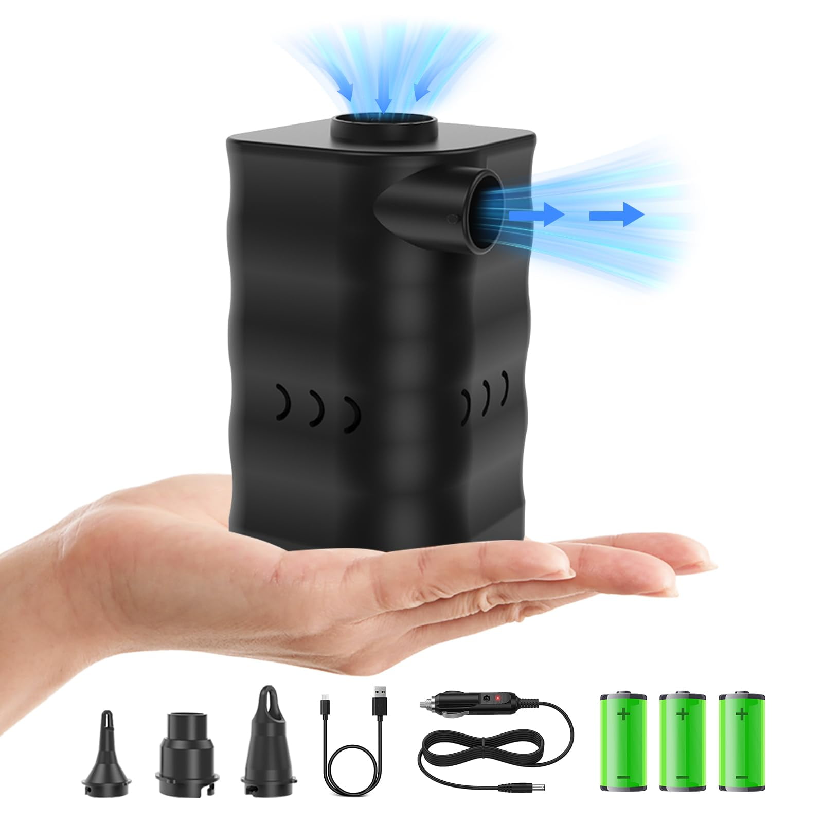 Bomba De Aire Woowind Ap6 6000 Mah Para Piscina Inflable De 12 V