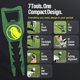thumbnail image 2 of Herramienta de Divot 7 en 1 BirdieWorks de Metal Verde, 2 of 7