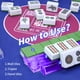 thumbnail image 4 of Set de 4 soportes para mahjong czzwak de acrílico con empujadores, color morado, 4 of 7