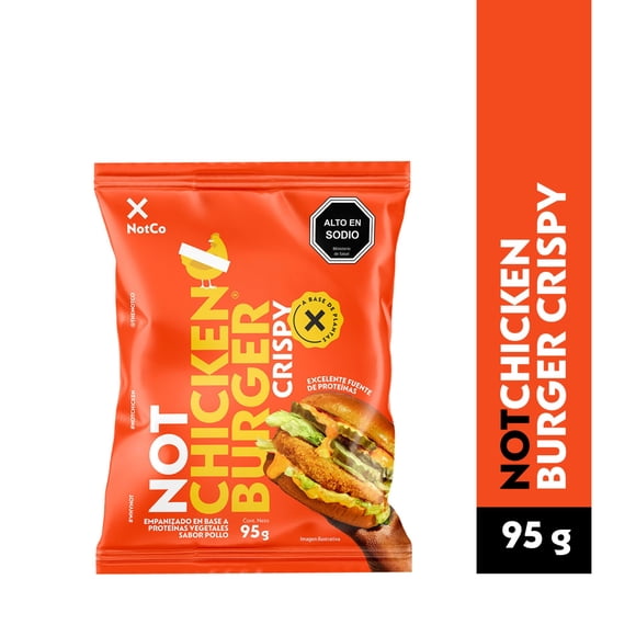 NotChicken Burger Crispy Hamburguesa Vegetal, 95 g