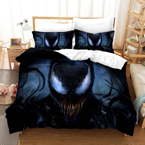 Deadpool Spiderman Quilt Duvet Cover Set Children Bedding Pillowcase Kids3-Piece Bedding Set