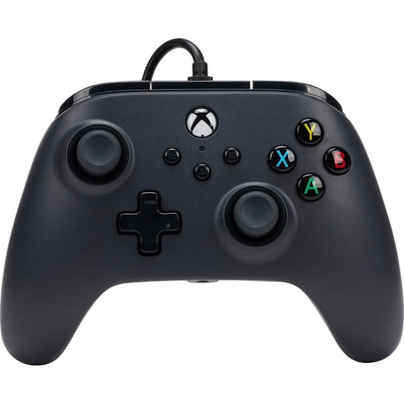 Control PowerA con cable para Xbox Series X/S, negro, con vibración dual