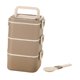 thumbnail image 4 of Contenedor De Almuerzo Ligero, Reutilizable, A Prueba De Fugas, Caja Bento Para El Trabajo, Cenar Fuera, 3 Capas, Color Caqui, 4 of 5
