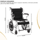 thumbnail image 5 of Silla De Ruedas Estándar Geriatrica Plegable Descansa Pies, 5 of 6