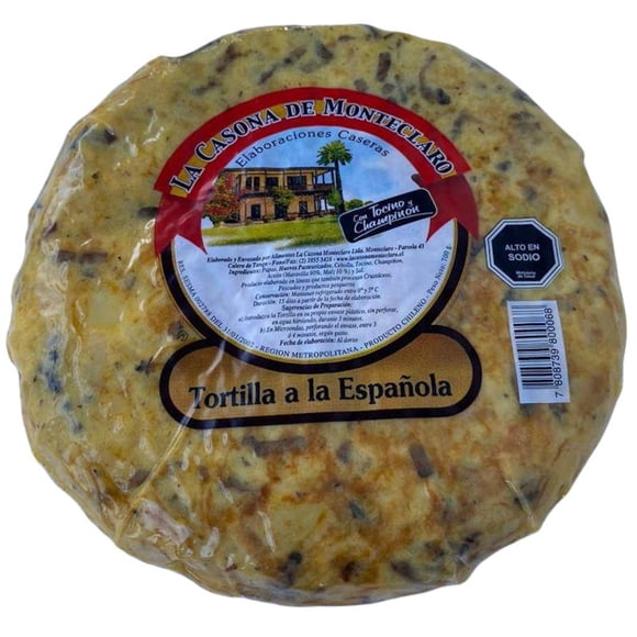 Tortilla Española Tocino Champiñón, 700 g