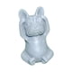 thumbnail image 2 of Estatua de Francés, estatua de perro, estatuilla de resina, escultura de perro gris oscuro mate para decoración del hogar interior y exterior, , No escuchar No escuchar bulldog, 2 of 5
