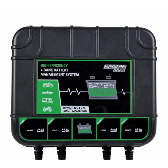 Cargador/mantenedor de baterías Extreme Max Battery Buddy 4-Bank