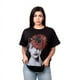 thumbnail image 1 of Polera Mujer Oversize Estampado Red Flower Negro Talla L, 1 of 5