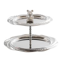 Bothyi - Soporte Para Tarta De Capas Con Figura De Oso Pequeño Para Comedor, Boda, Año Nuevo, 22 Cm X 24 Cm