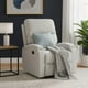 thumbnail image 1 of Berger Reclinable Blanco Moderno de Lino Matheus PK8071BIV, 1 of 3