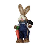 Bothyi - Paquete De Material De Paja De Conejito De Pascua Sin Terminar, Adorno Para Balcón, Patio, Estilo A