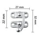 thumbnail image 3 of 12 piezas de cerradura decorativa para joyero, caja de madera, gancho de pestillo, hebilla de pestillo derecho, candado de cuerno con pestillo derecho y tornillos., 3 of 8